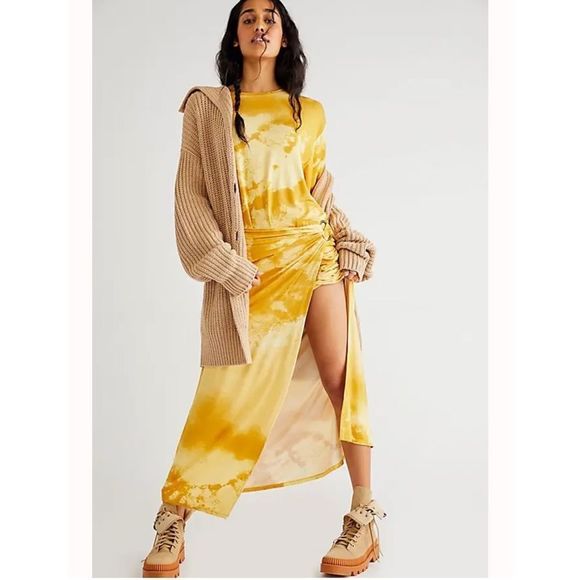 New Free People Alyssa wrap maxi dress size L - Picture 2 of 11